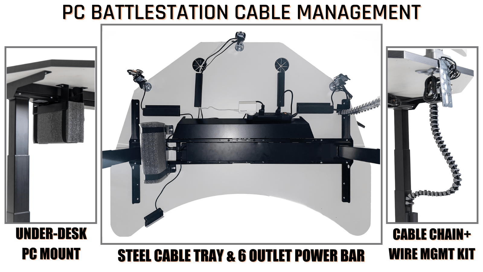 PC Battlestation Cable Management System