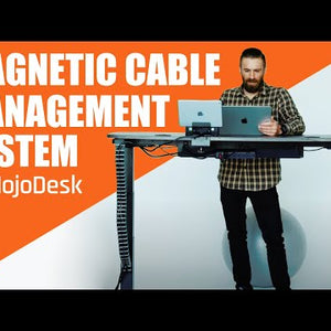Magnetic Cable Management System Standing Desk (Video)