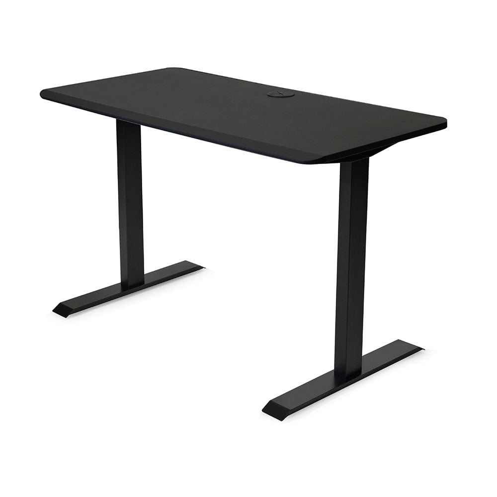 48x24 Side Table Fixed Height - Frame Color: Black - Desktop Color: Black