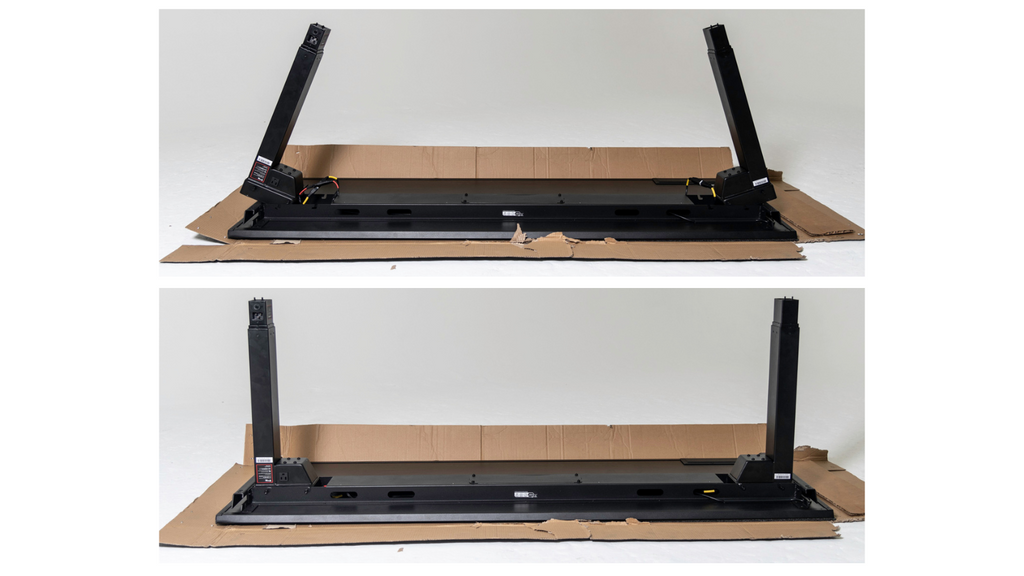 Magnus adjustable height desk frame build