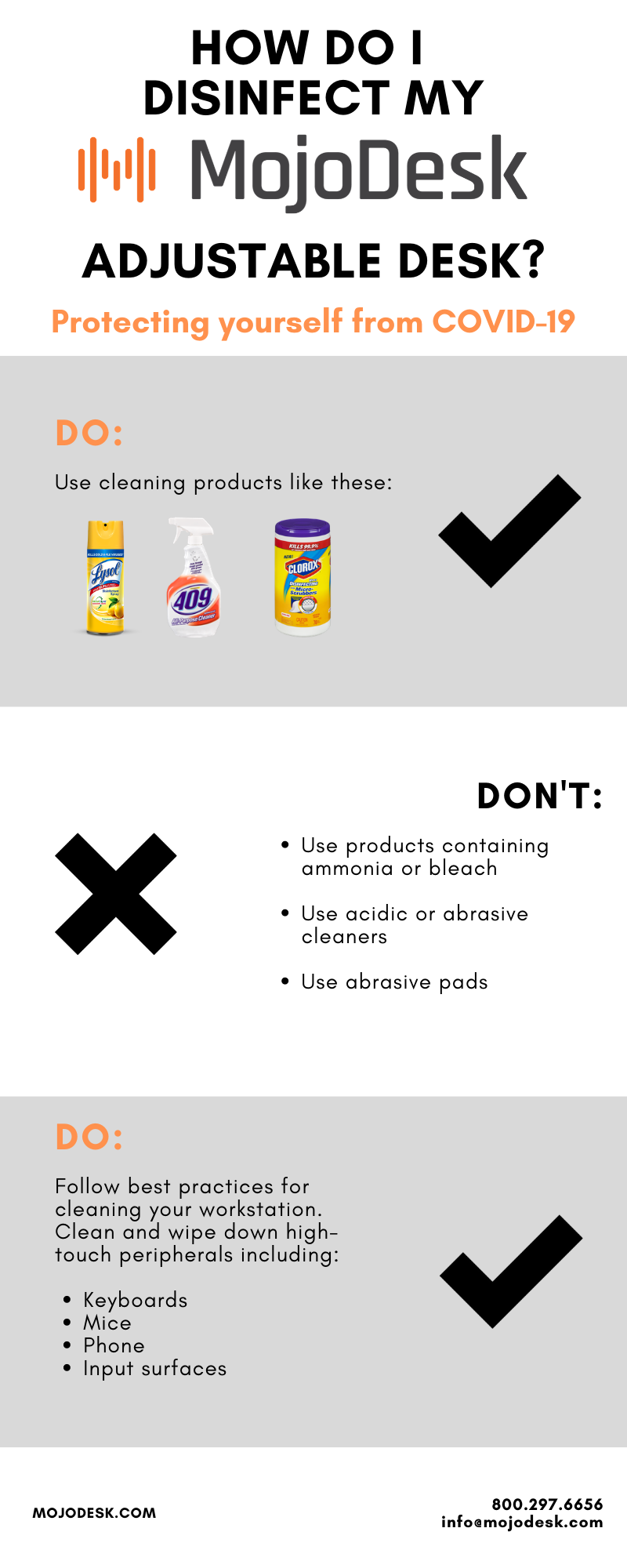 MojoDesk Cleaning Guide