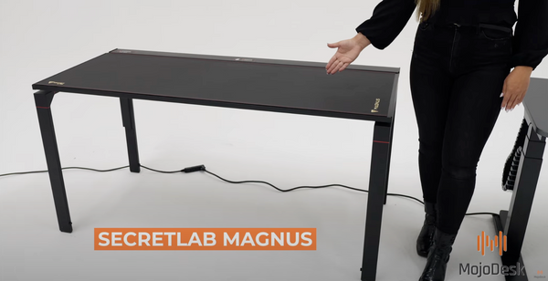 Secretlab Magnus Metal Gaming Desk - color black - shown with white background